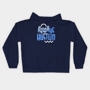 Always Hustling Polar Blue Sneaker Kids Hoodie